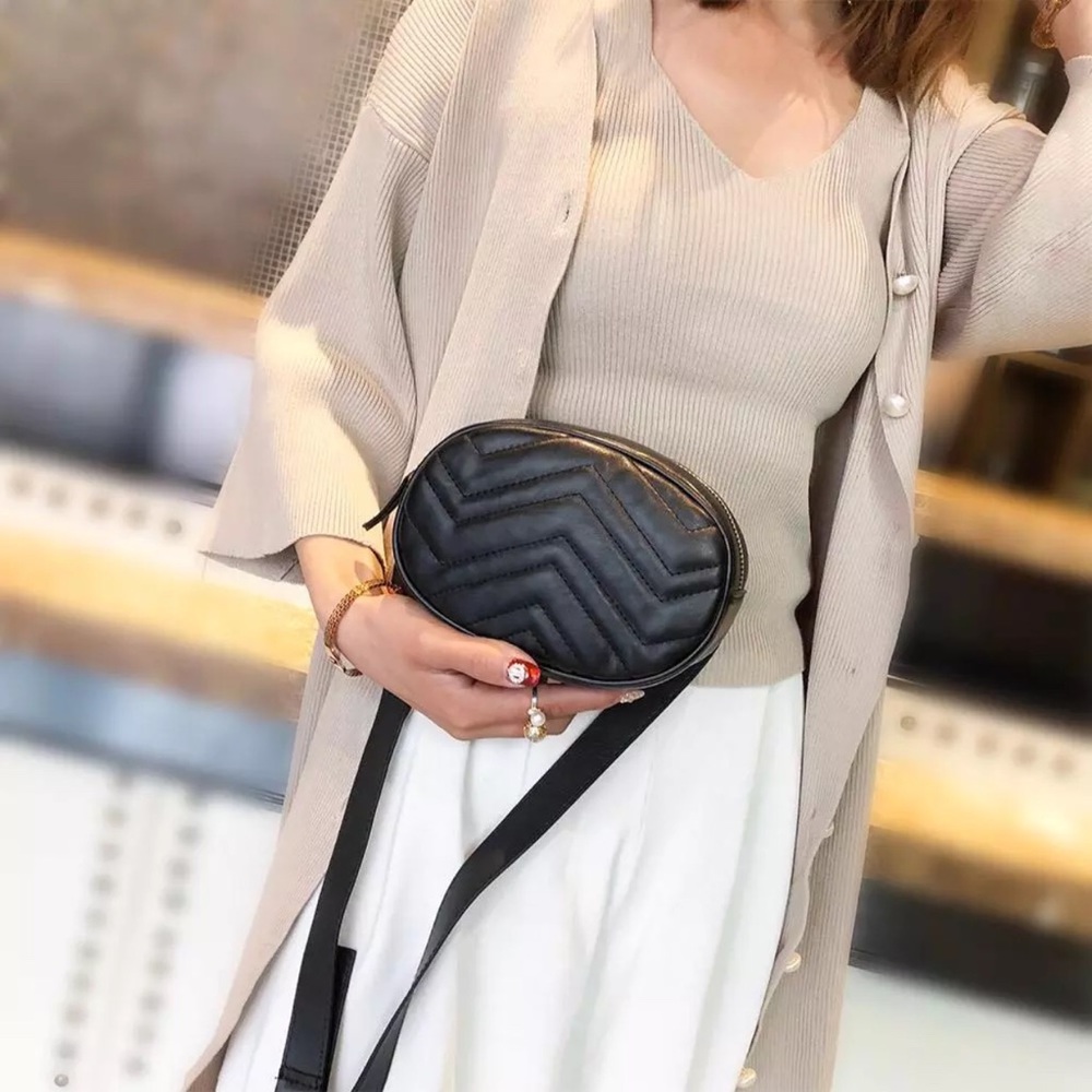 HP🖤”THE”BELT BAG-FANNY PACK- BLACK QUILTED-NEW🖤 - Picture 6 of 8